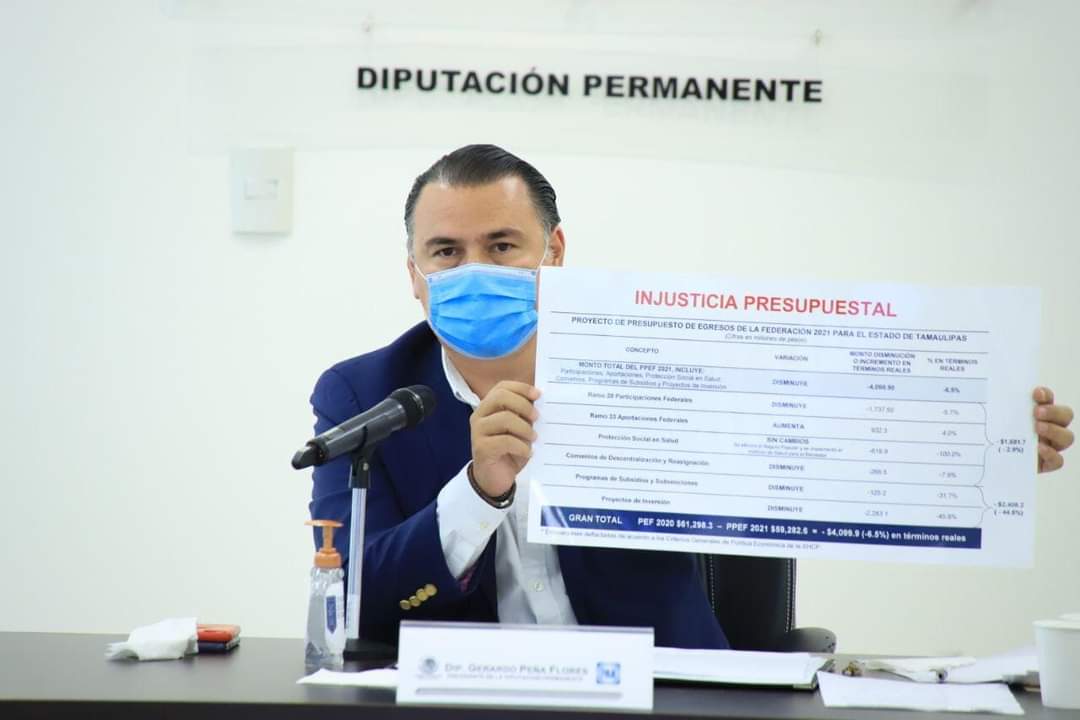 Insiste Gerardo Peña a diputados federales pelear por justicia presupuestal para Tamaulipas