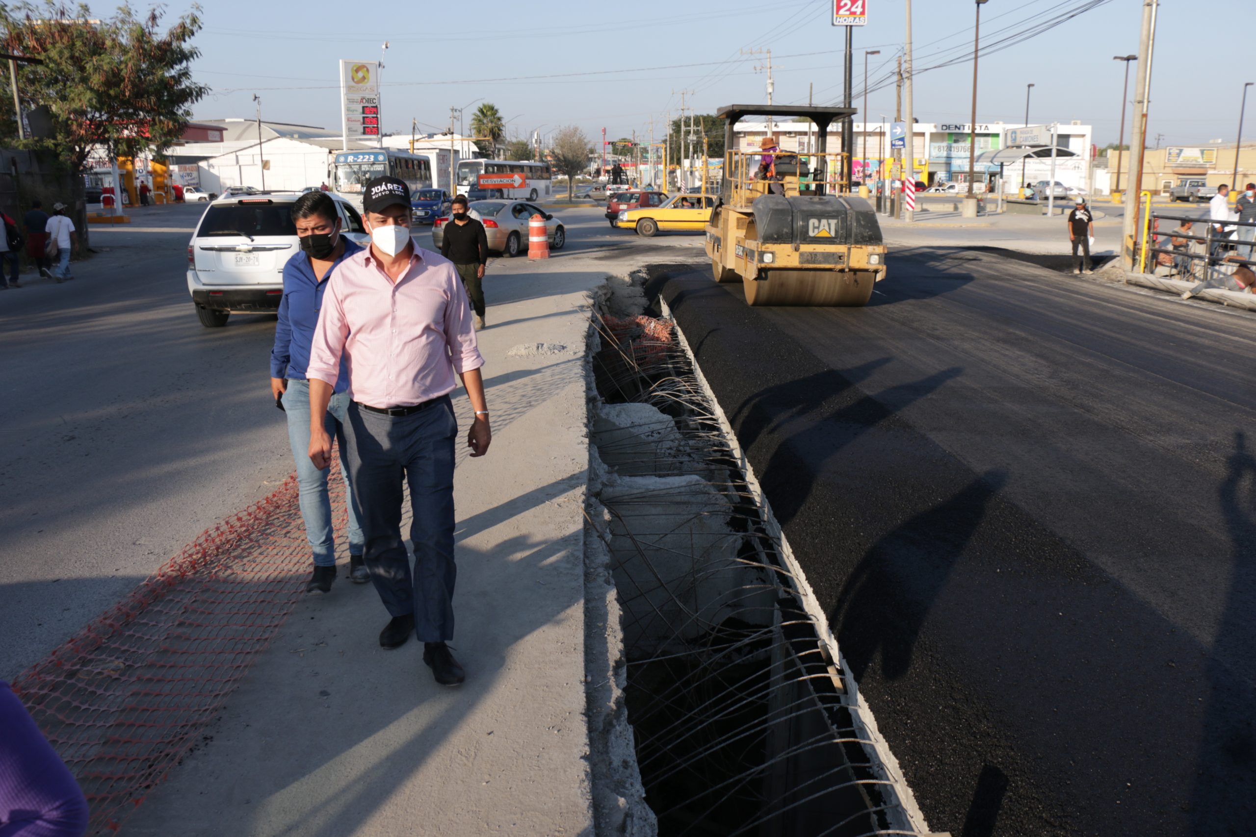 Supervisan obras viales de gran relevancia en Juárez