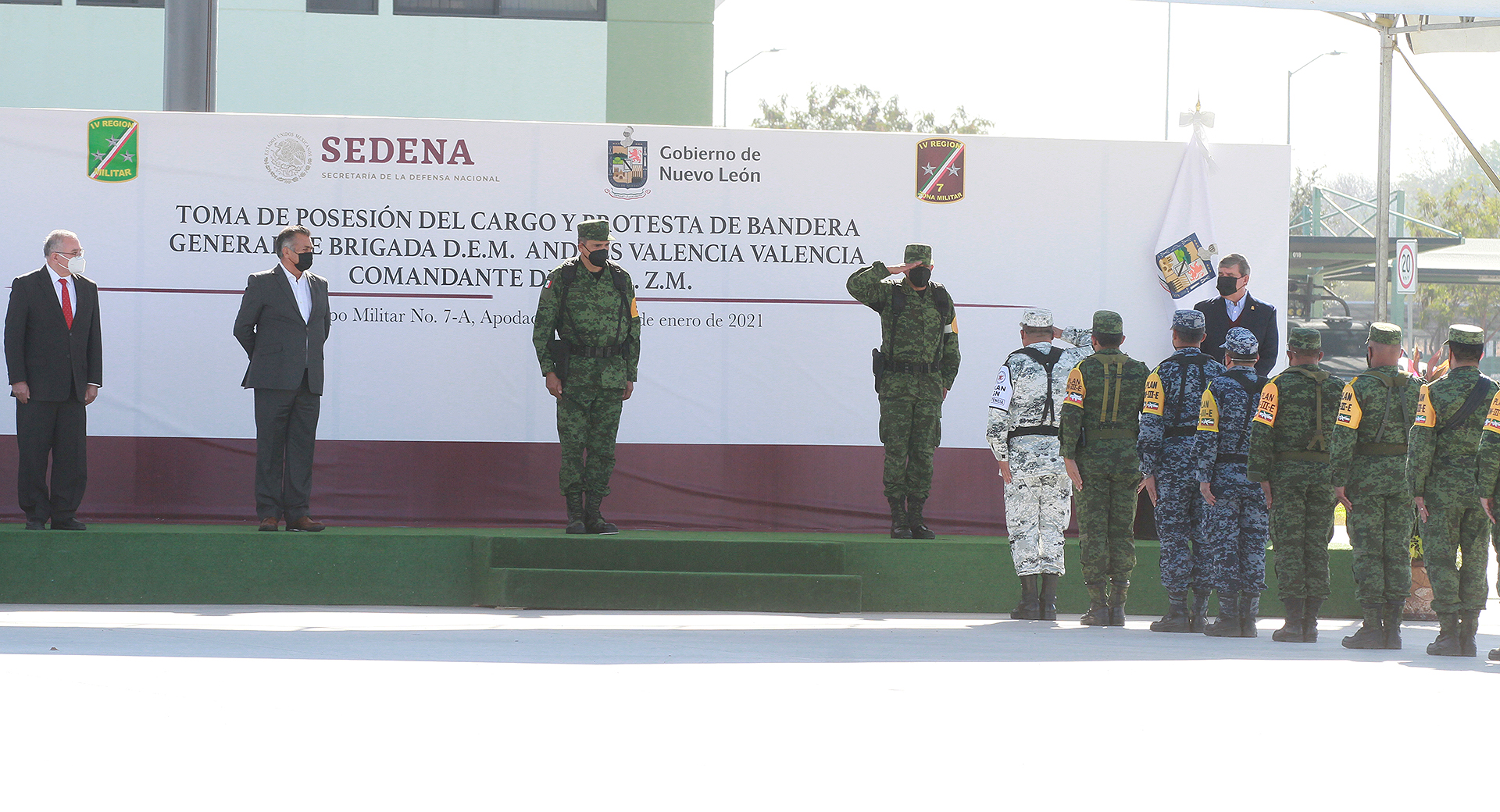 Asume el General Andrés Valencia Comandancia de la Séptima Zona Militar
