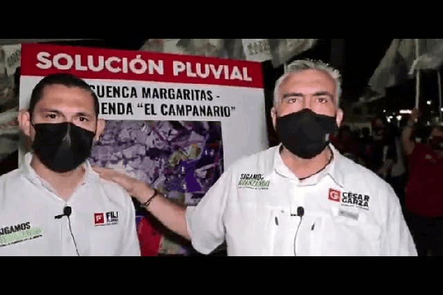 Firman César Garza y Fili Flores primer compromiso de campaña