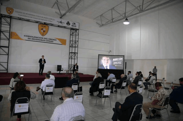 Presenta Adrián de la Garza proyecto de infraestructura a Colegio de Ingenieros