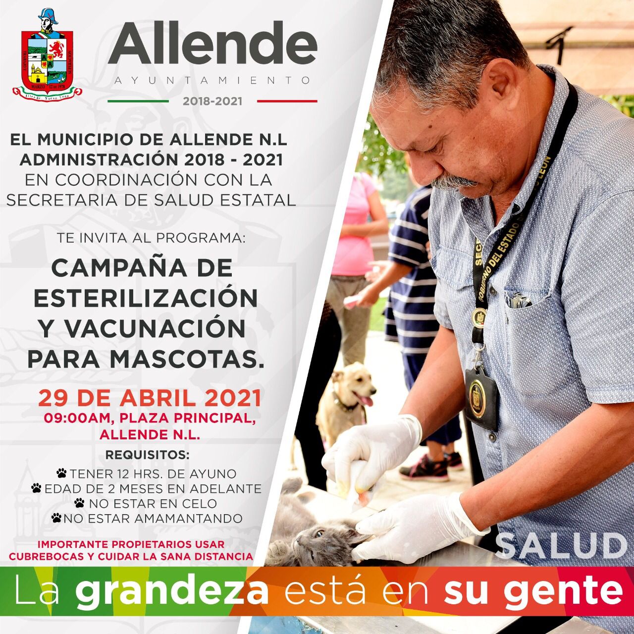 Invita Allende a esterilizar y vacunar mascotas