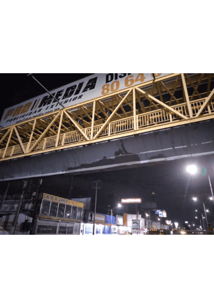 Reparan puente peatonal de Gonzalitos