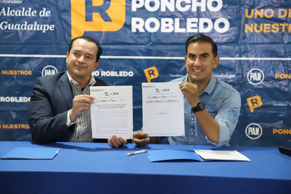 Firma Alfonso Robledo compromiso para el desarrollo sustentable en Guadalupe