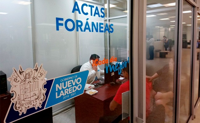 Entrará en periodo vacacional el módulo de “Actas Foráneas” en Nuevo Laredo