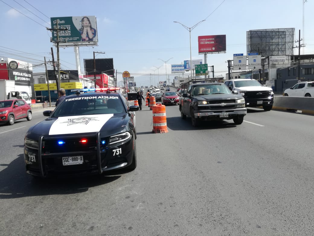 Organiza Monterrey Operativo Vial por trabajos en Gonzalitos y Terranova