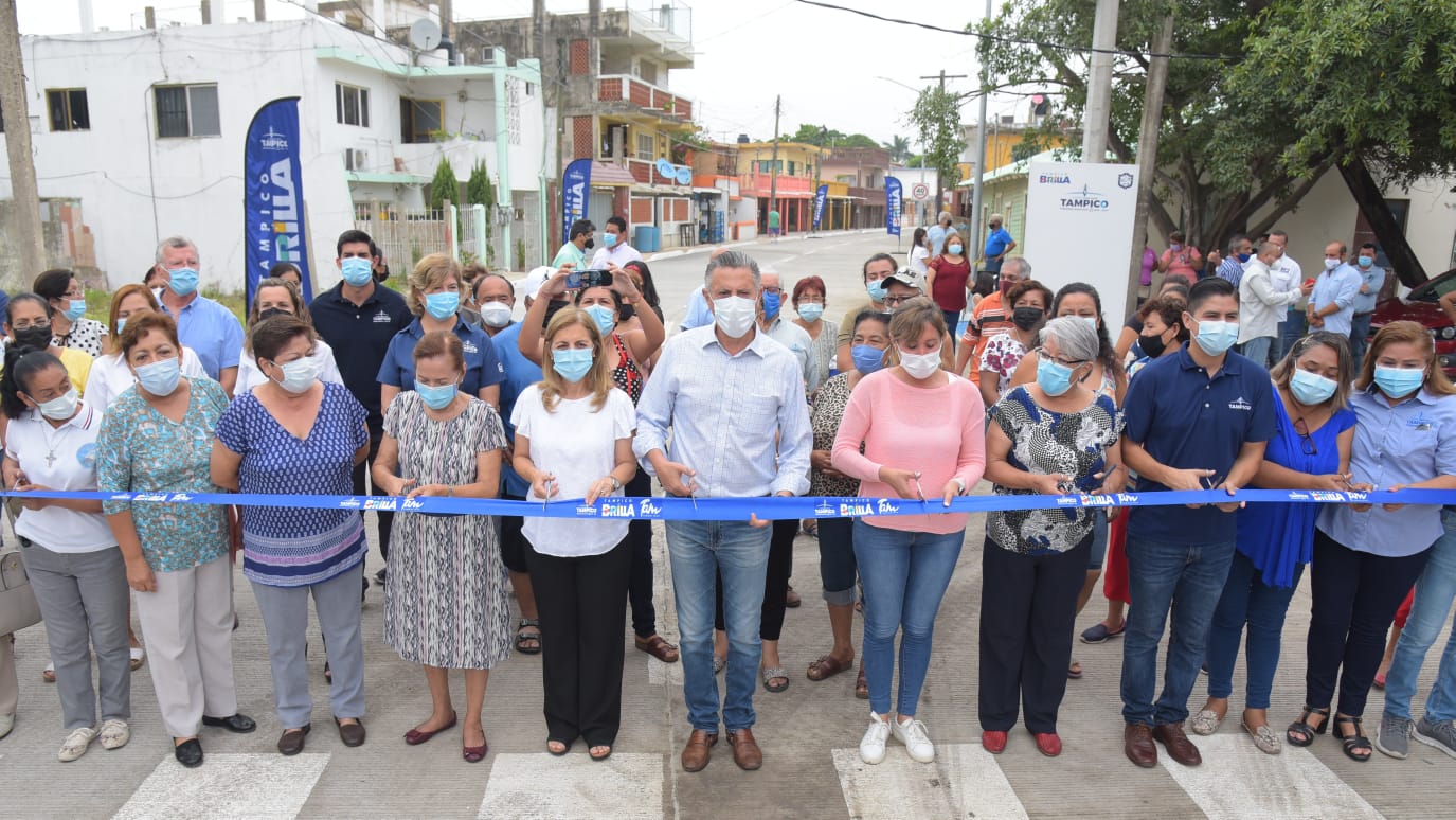Reactiva Chucho Nader Zonas Emblemáticas de Tampico Mediante la Pavimentación de más Calles