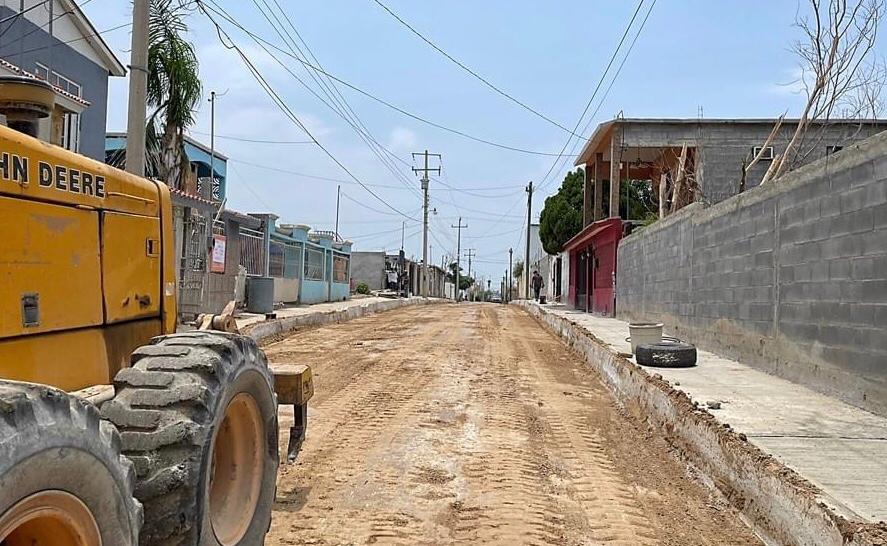 Arranca otra pavimentación en colonia Francisco Villa en Nuevo Laredo