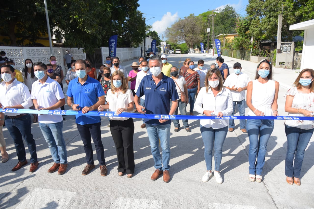 Chucho Nader Entrega Más Obras de Pavimentación en Tampico