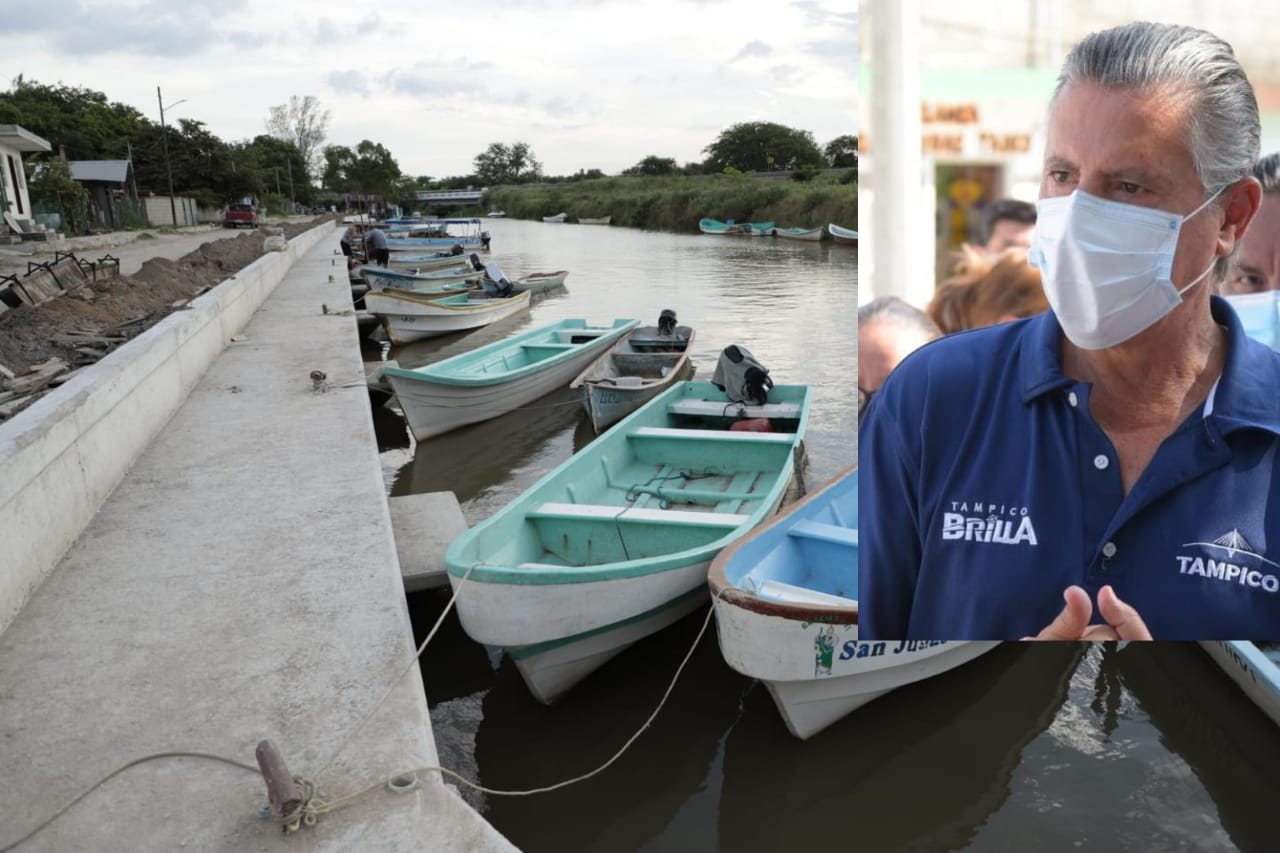 Moderniza Chucho Nader Muelle en Canal de Navegación de Tancol