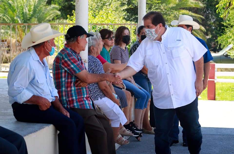Plantean soluciones a problemas de ejidatarios de Pesquería; visita presidente del PRI, Diputado José Luis Garza Ochoa, Ejido Santa María