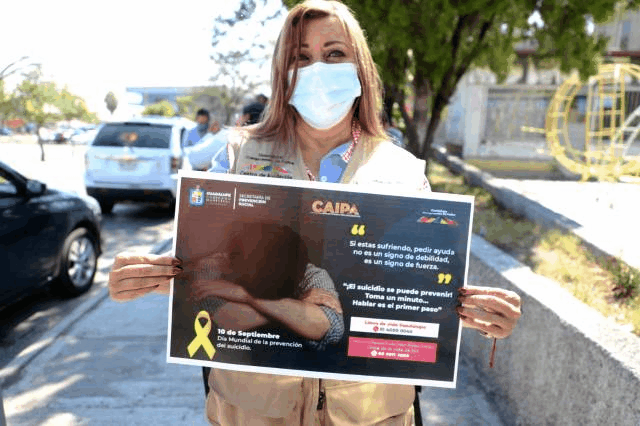 Difunden en Guadalupe información de apoyo para prevenir suicidios