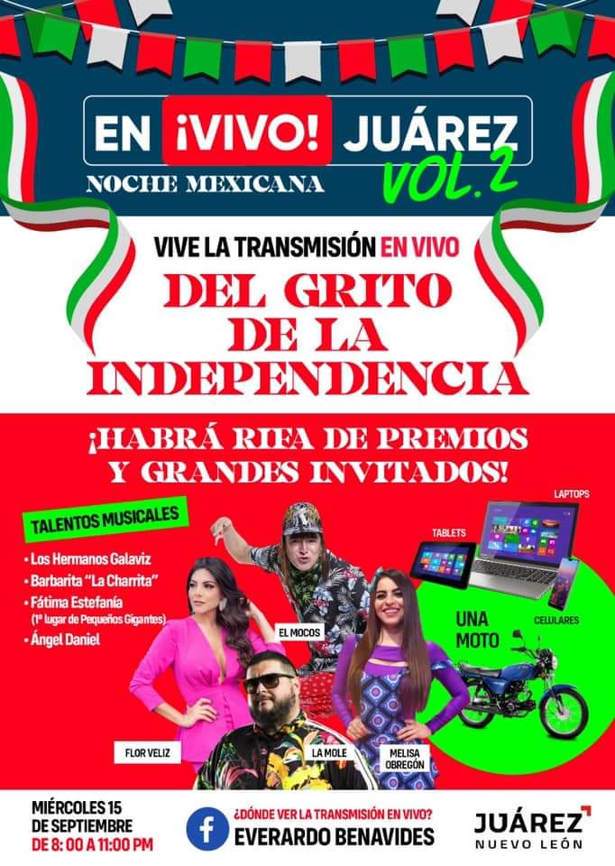 Invita Juárez a dar el Grito de Independencia de manera virtual