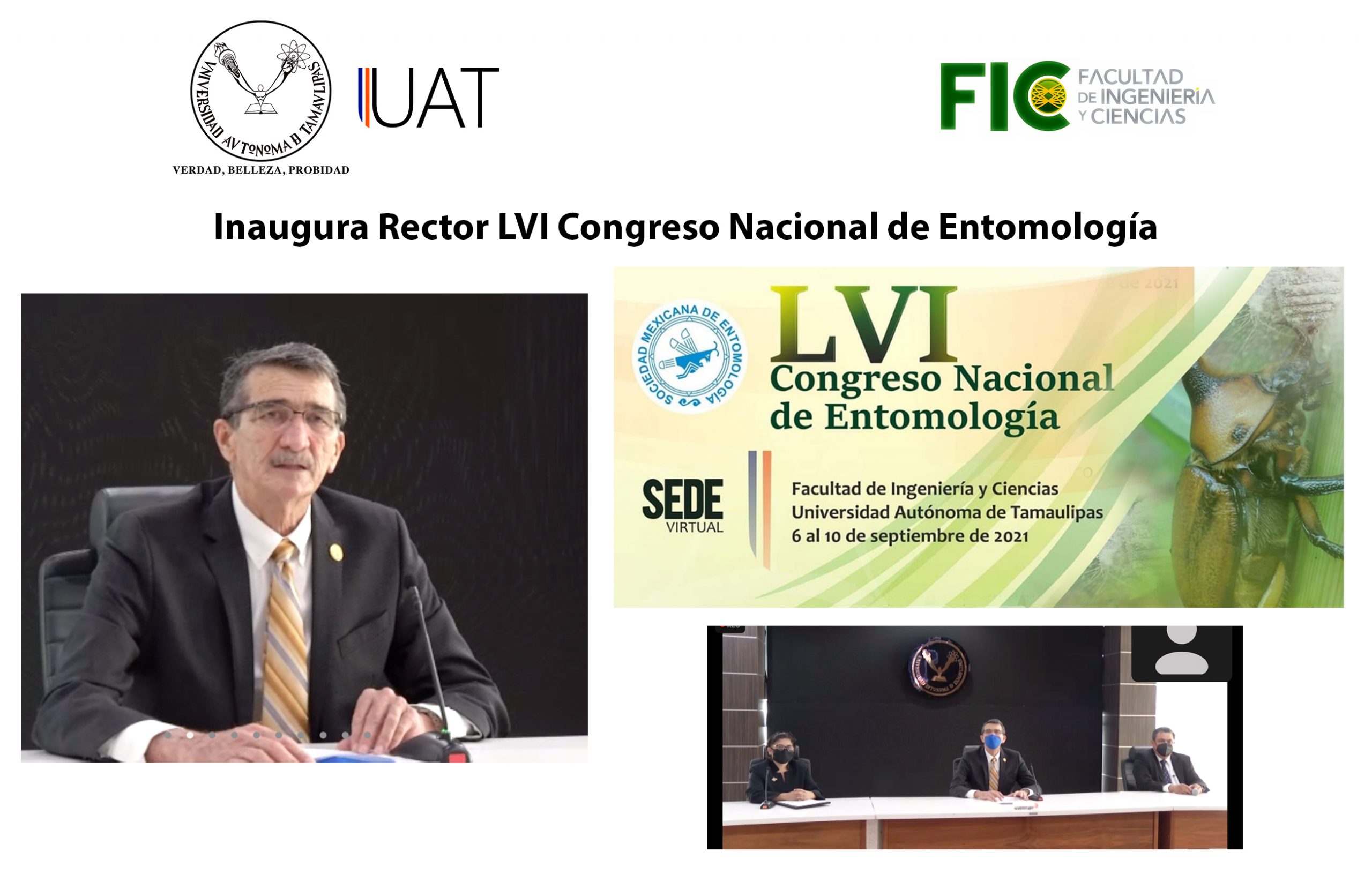 Suárez Fernández, Rector de la UAT inaugura el Congreso Nacional de Entomología