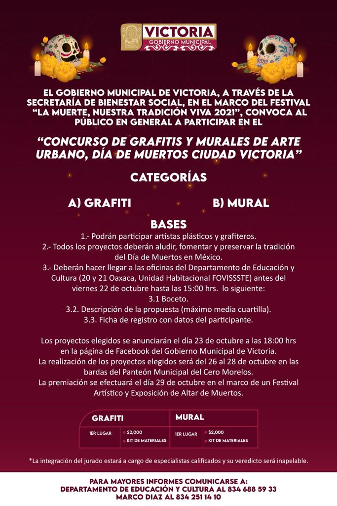 Invita Gobierno de Lalo Gattás a festival de Día de Muertos