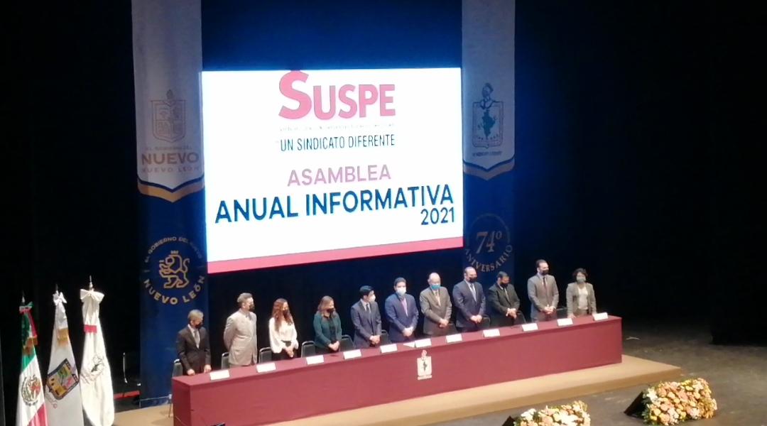 Celebra SUSPE 74 años como sindicato de trabajadores del gobierno; presenta su informe de actividades