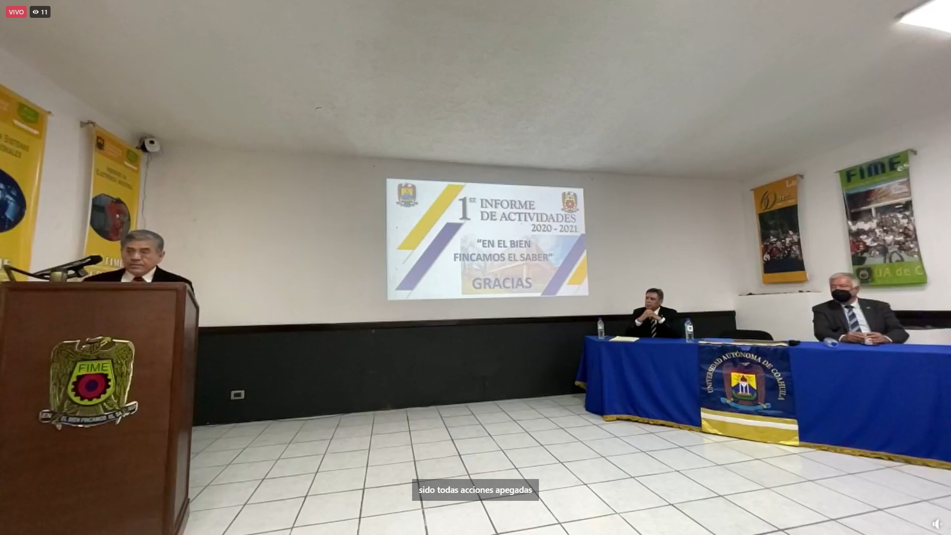 Presenta Director de FIME Monclova Primer Informe de Actividades