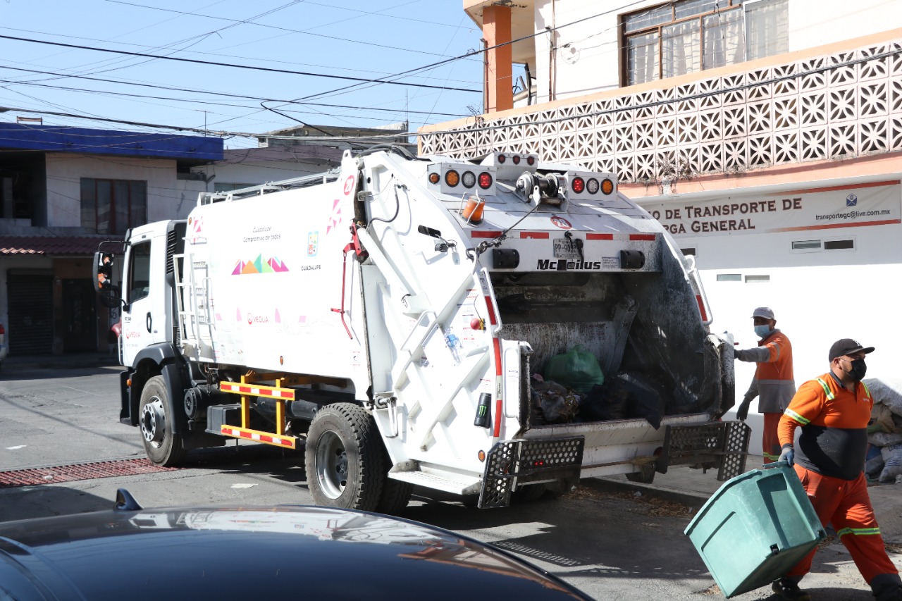 Garantizan servicio de recolección de basura en Guadalupe