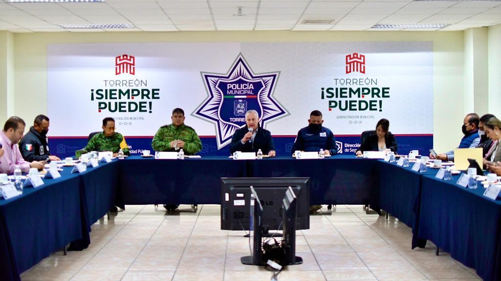 Coordinación de la Mesa Operativa de Seguridad, mantiene los índices delictivos a la baja en Torreón