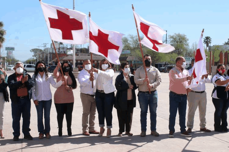 Gobierno municipal de Sabinas respalda labor humanitaria de Cruz Roja