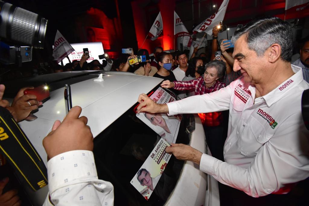 Arranca campaña Américo Villarreal en Victoria; pide castigo a corruptos