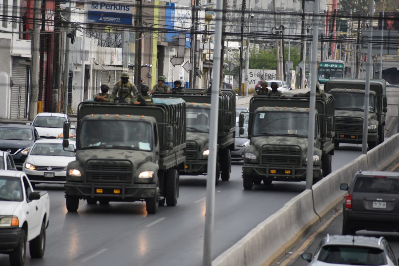 Arriban más Militares en apoyo al programa Monterrey Seguro 2022