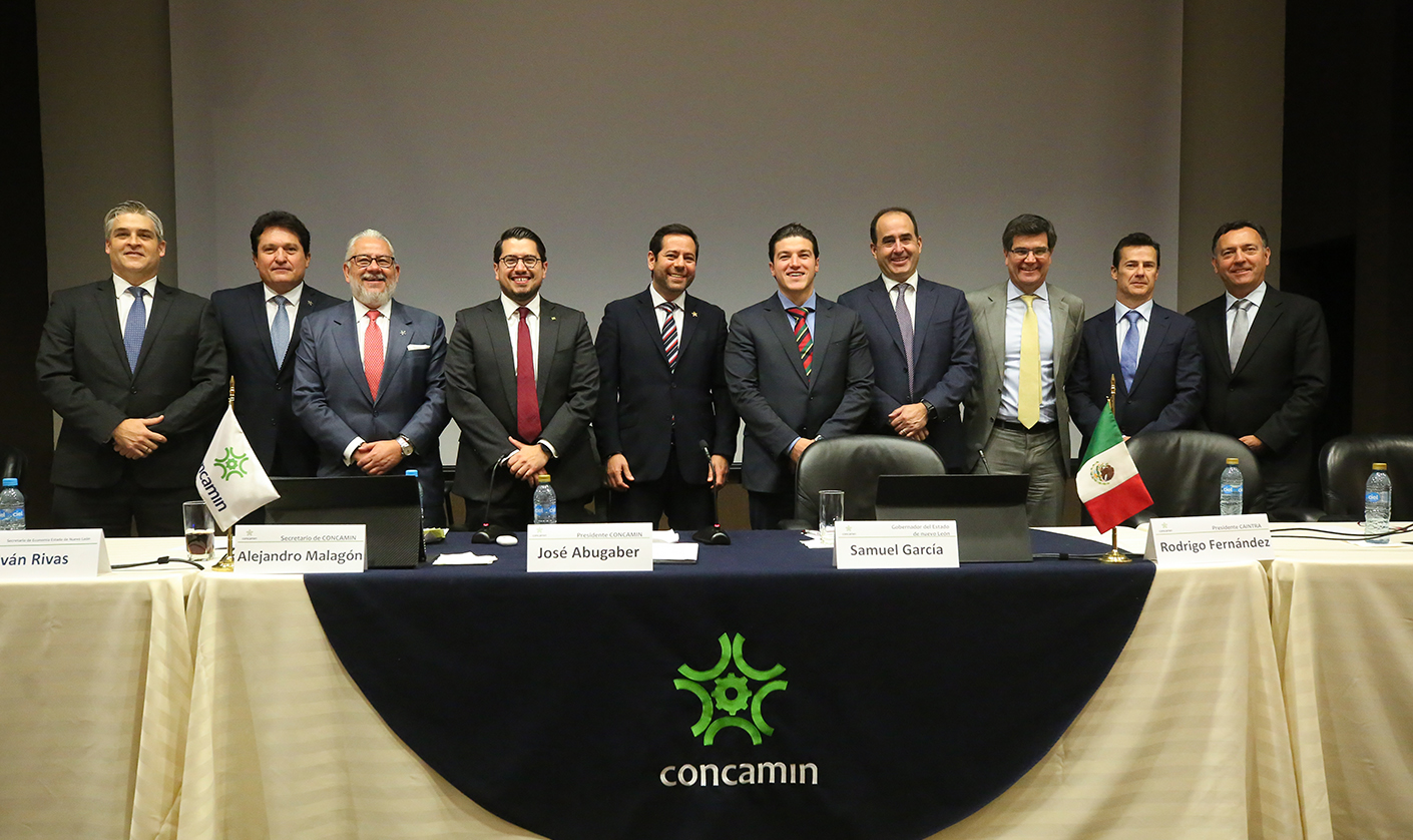Presenta Samuel García a integrantes de Concamin nuevo plan estatal económico