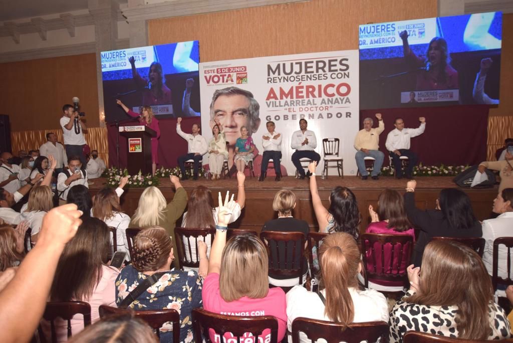 Maki Ortiz alza la mano a Américo Villarreal; “hay que cambiar miedo por esperanza”, afirma