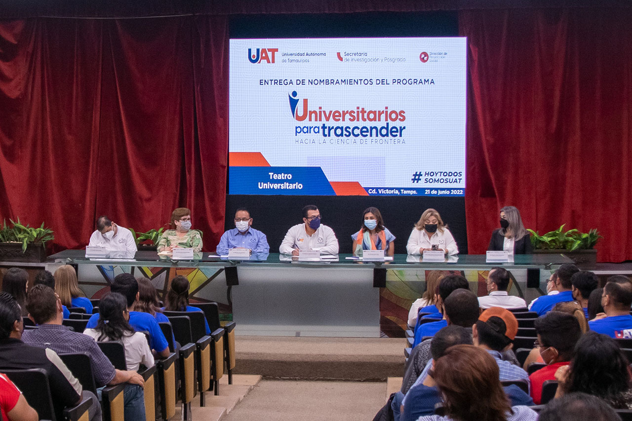 Preside Rector de la UAT inicio del programa Universitarios para Trascender