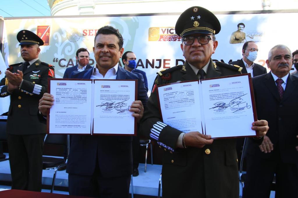 Apoya Gobierno de Victoria campaña de canje de armas