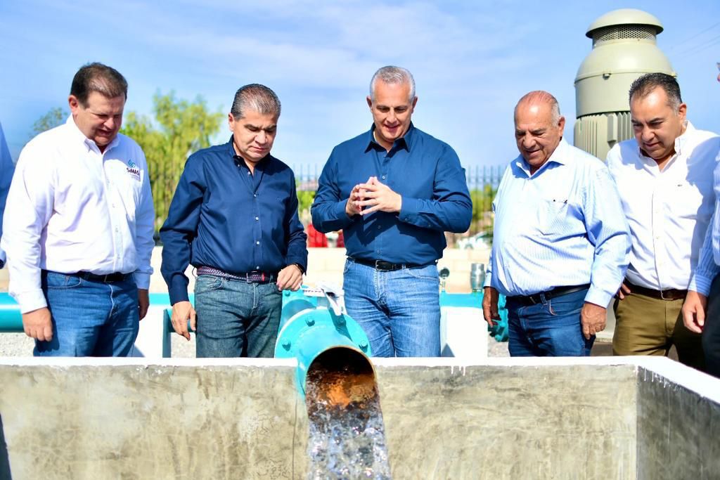 Román Alberto Cepeda pone en operación nuevo pozo de agua “Nazas”