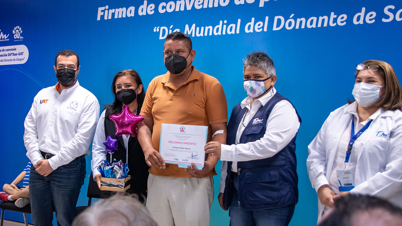 Fortalecen la UAT y el DIF Tamaulipas campaña de donación de sangre