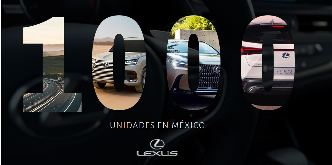 Lexus alcanza las mil unidades vendidas en México