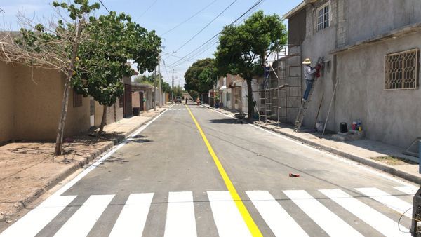 Avanzan trabajos de pavimentación en colonias del sur de Torreón
