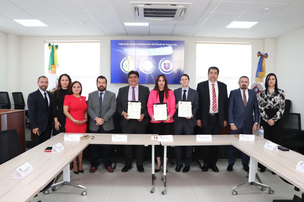Firman Convenio de Colaboración Tribunal de Justicia Administrativa de Nuevo León y FACDYC