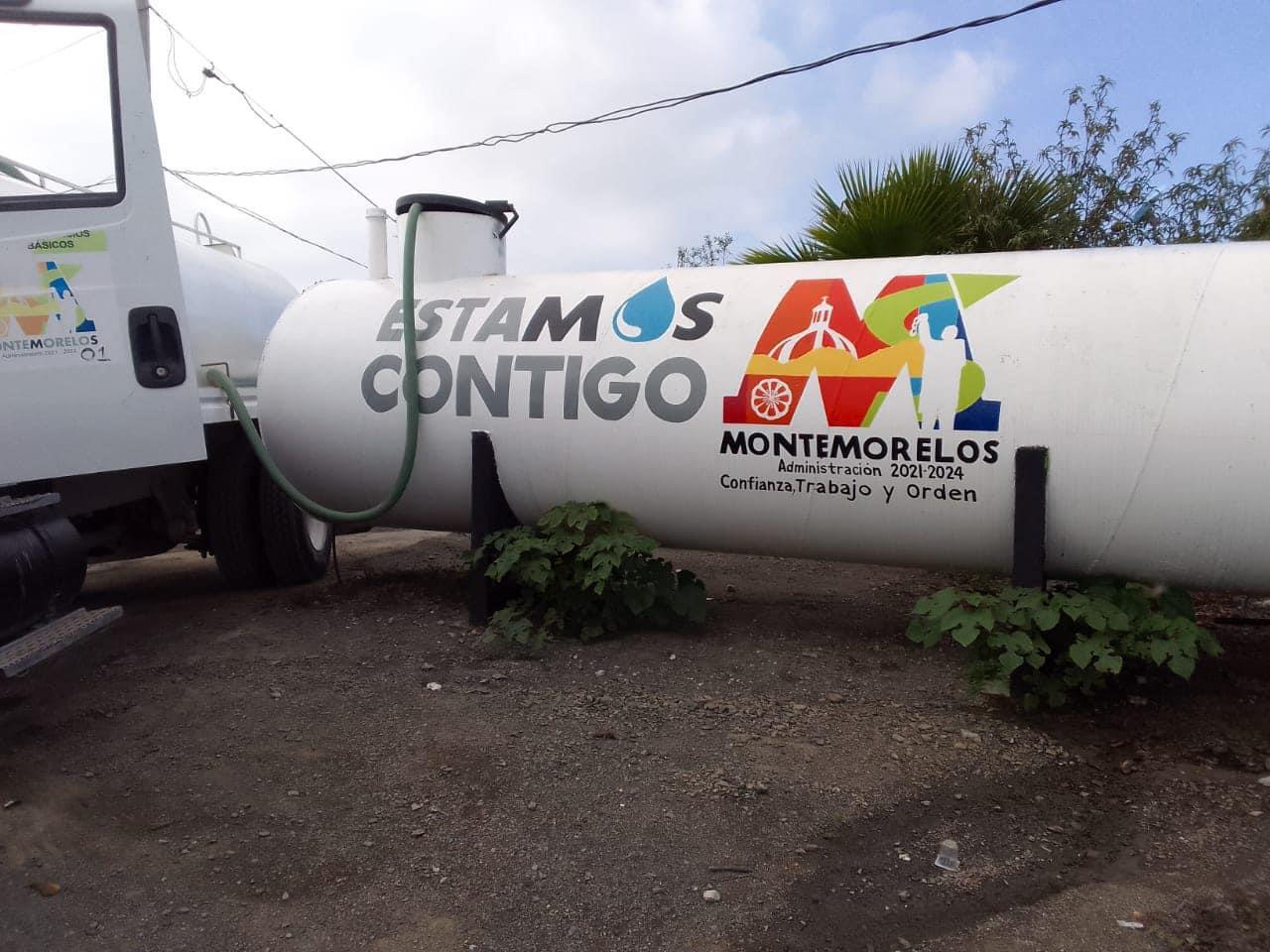 Apoya Montemorelos con entrega de agua en distintas zonas