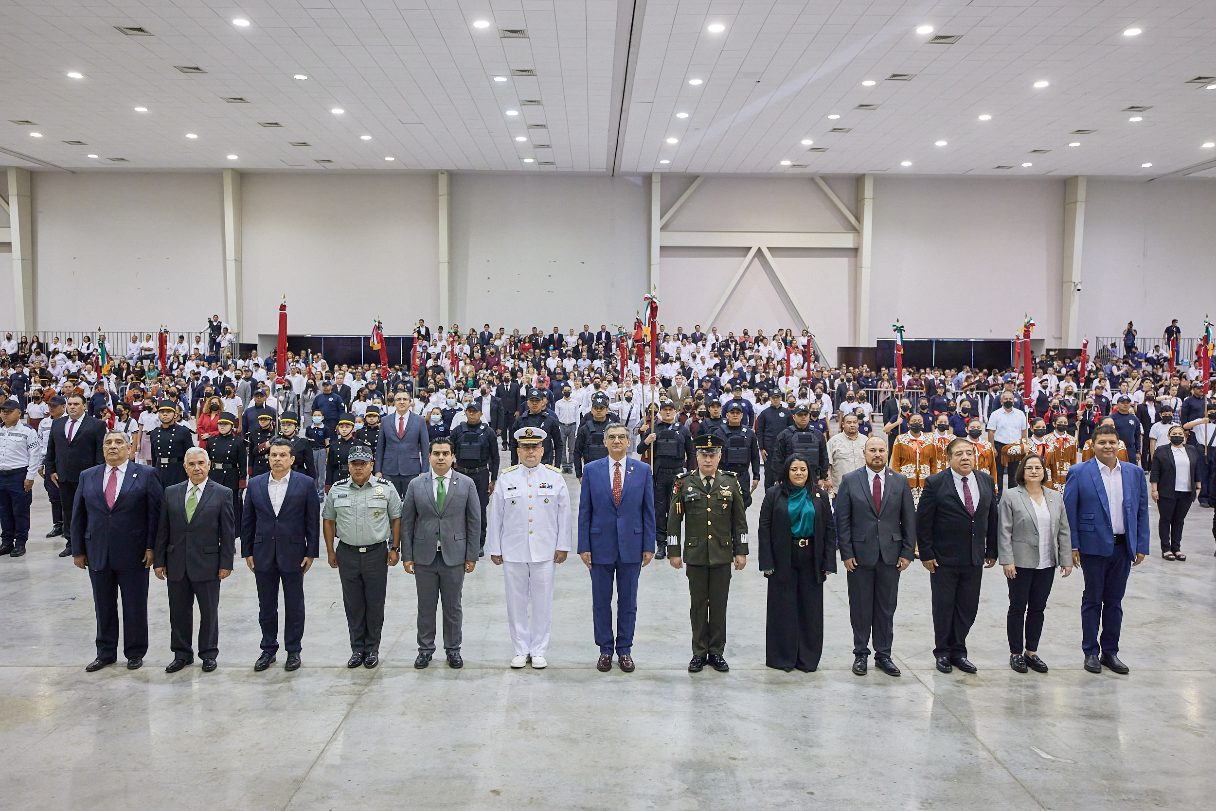 Encabeza Américo Villarreal conmemoración del Día de la Bandera; llama a jóvenes a aprovechar oportunidades del humanismo