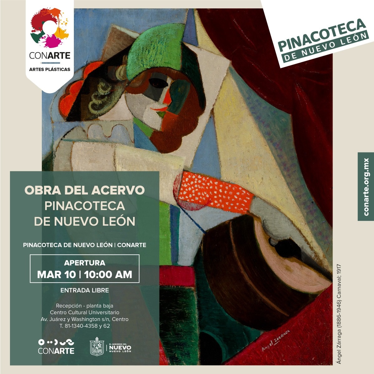 Admira “Carnaval”: Pintura de Ángel Zárraga en la Pinacoteca de Nuevo León/CONARTE