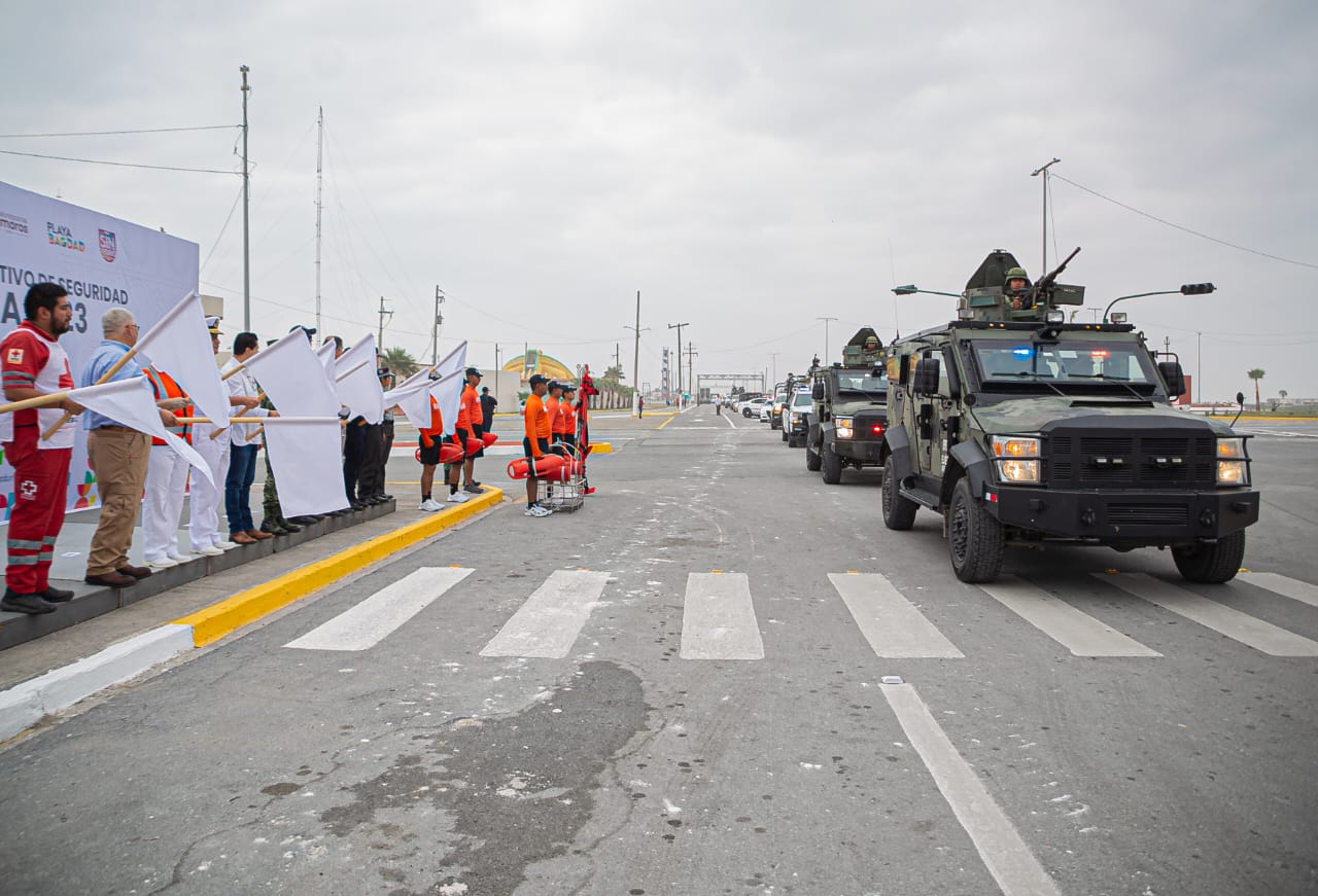 Activan autoridades de los 3 niveles de gobierno operativo de seguridad “Semana Santa Segura 2023” en playa bagdad
