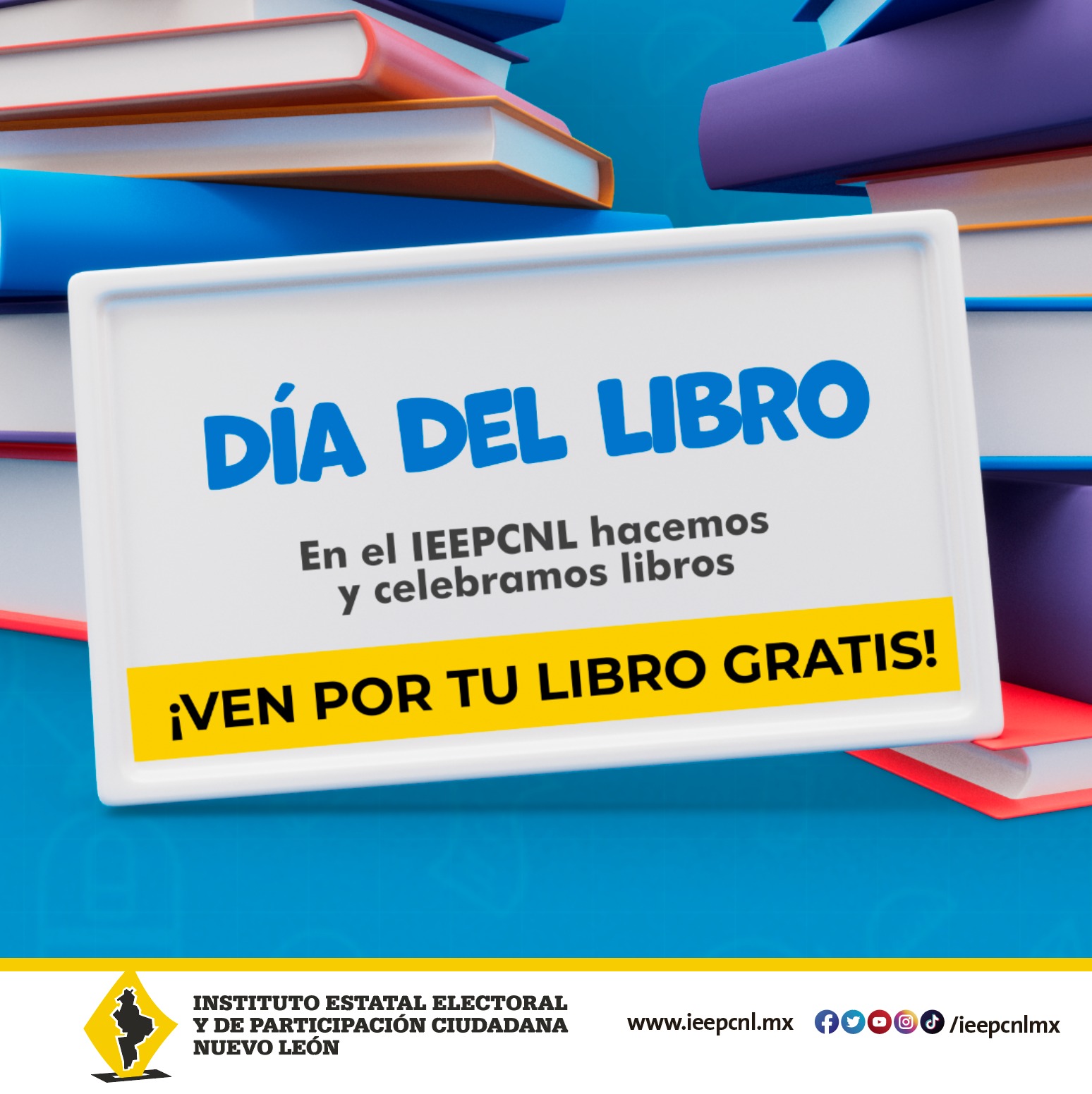 ¡Ven al IEEPCNL y llévate libros gratis!