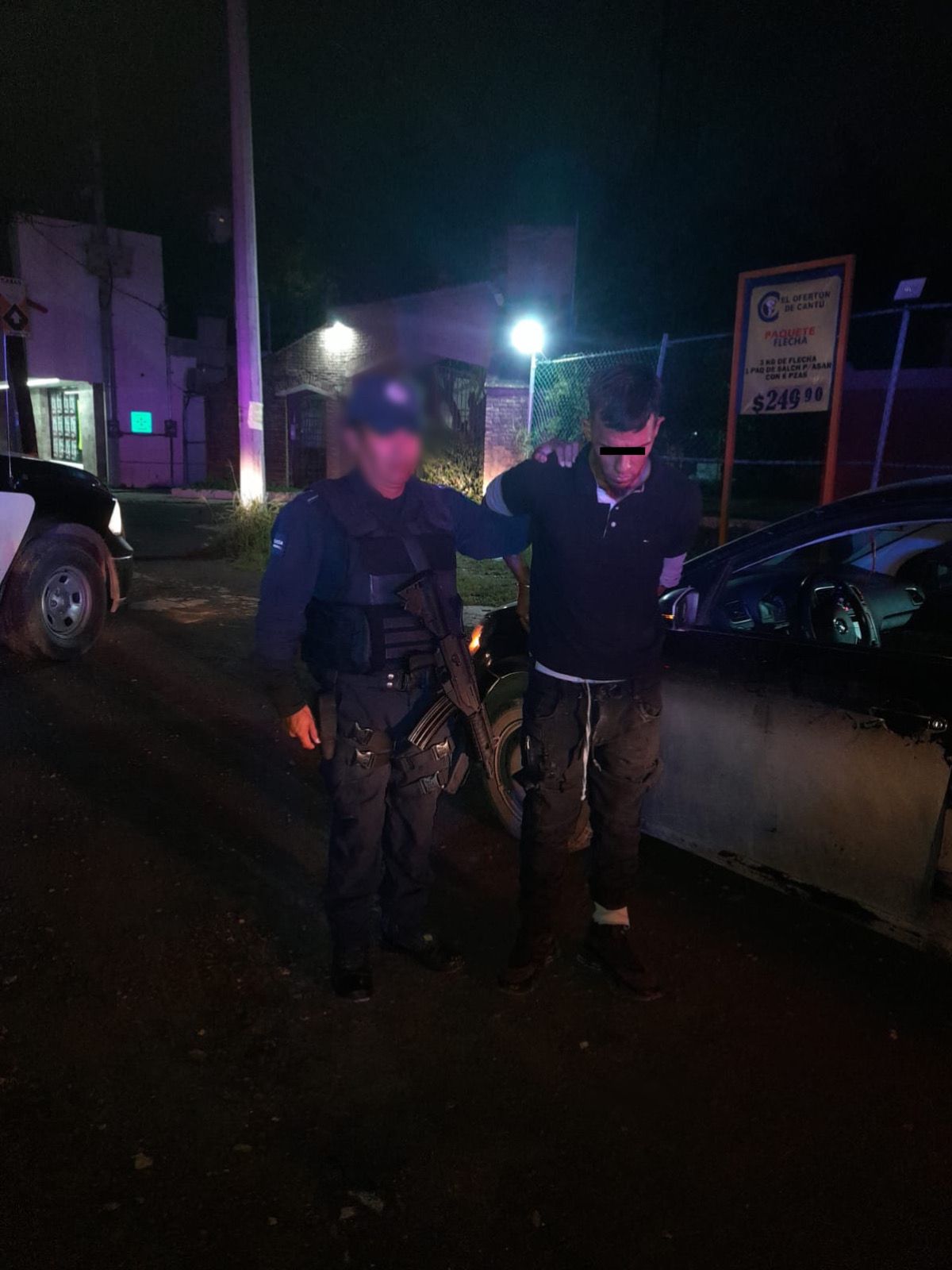 Detiene la Policía de Juárez a un sujeto por el delito equiparable al robo de vehículo en la Colonia Valle de Juárez