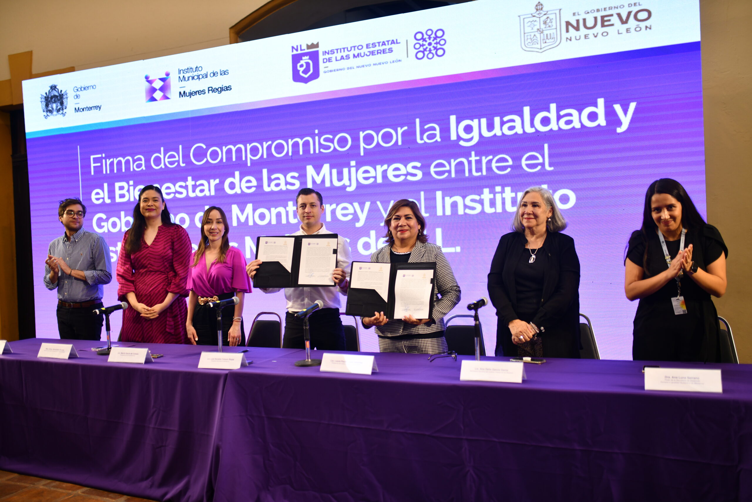 Firman Monterrey y Nuevo León compromiso por el bienestar de las mujeres