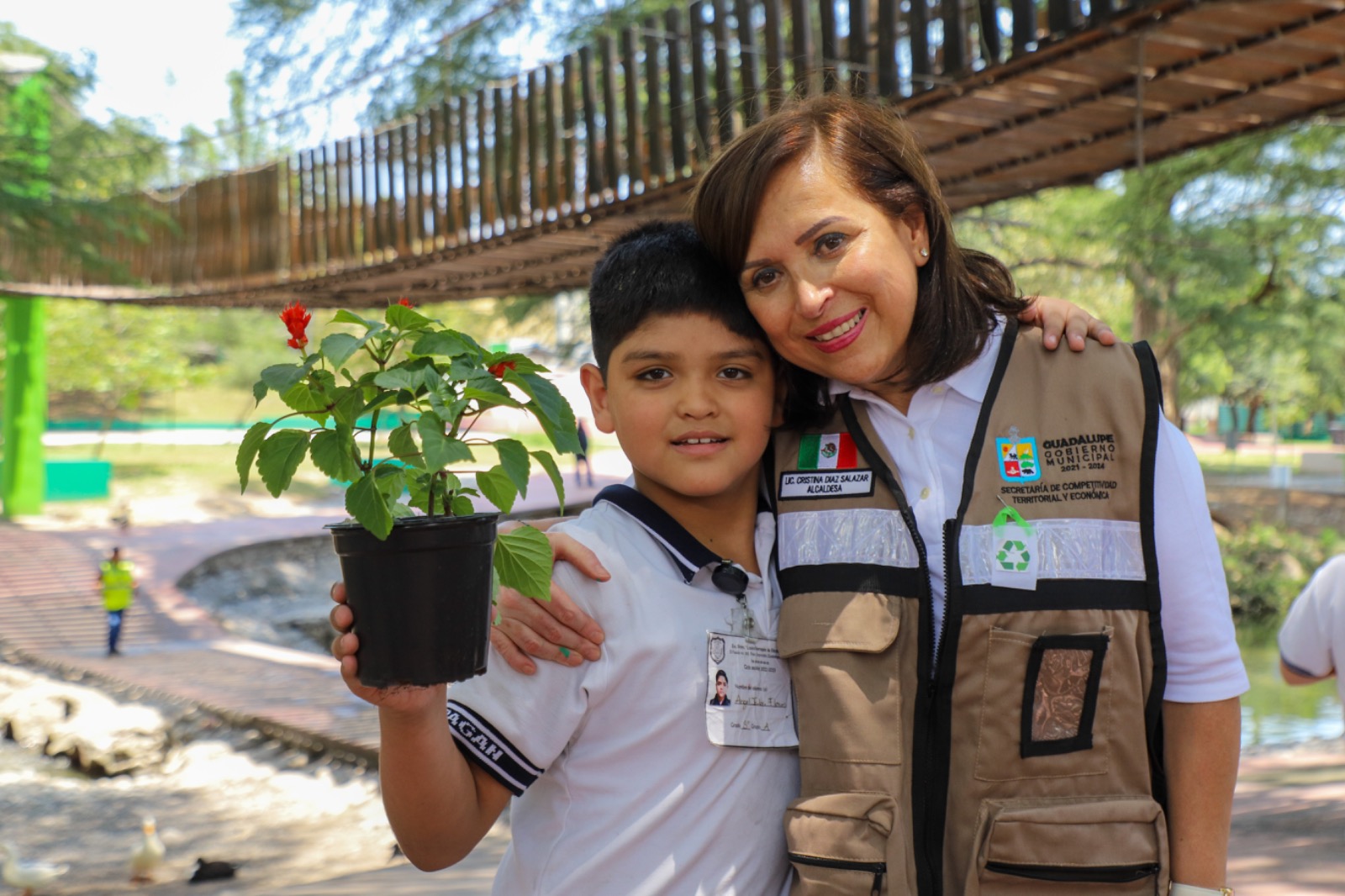 Intercambia Guadalupe árboles por material reciclable