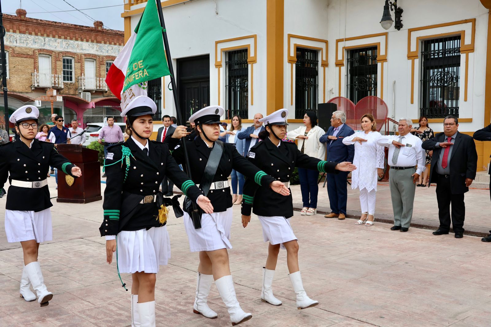 Ceremonia cívica en Sabinas por el 161 aniversario de la batalla de Puebla