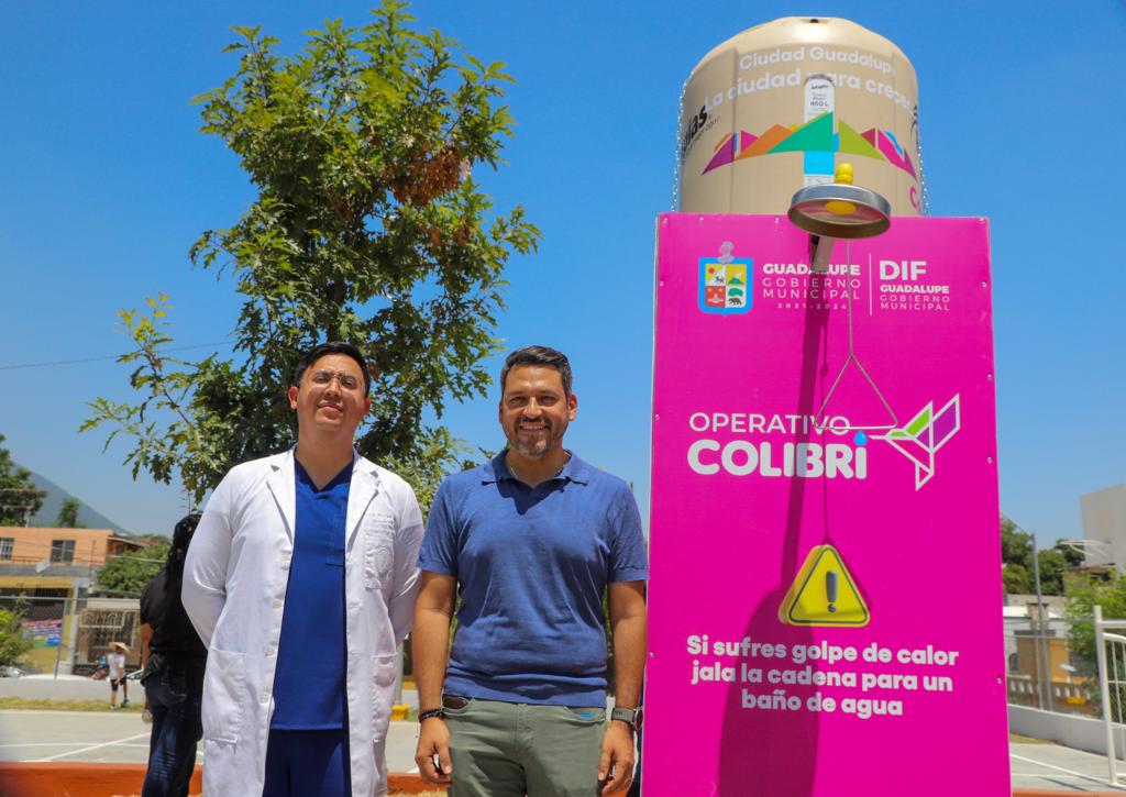 Instala Guadalupe regaderas para prevenir golpe de calor