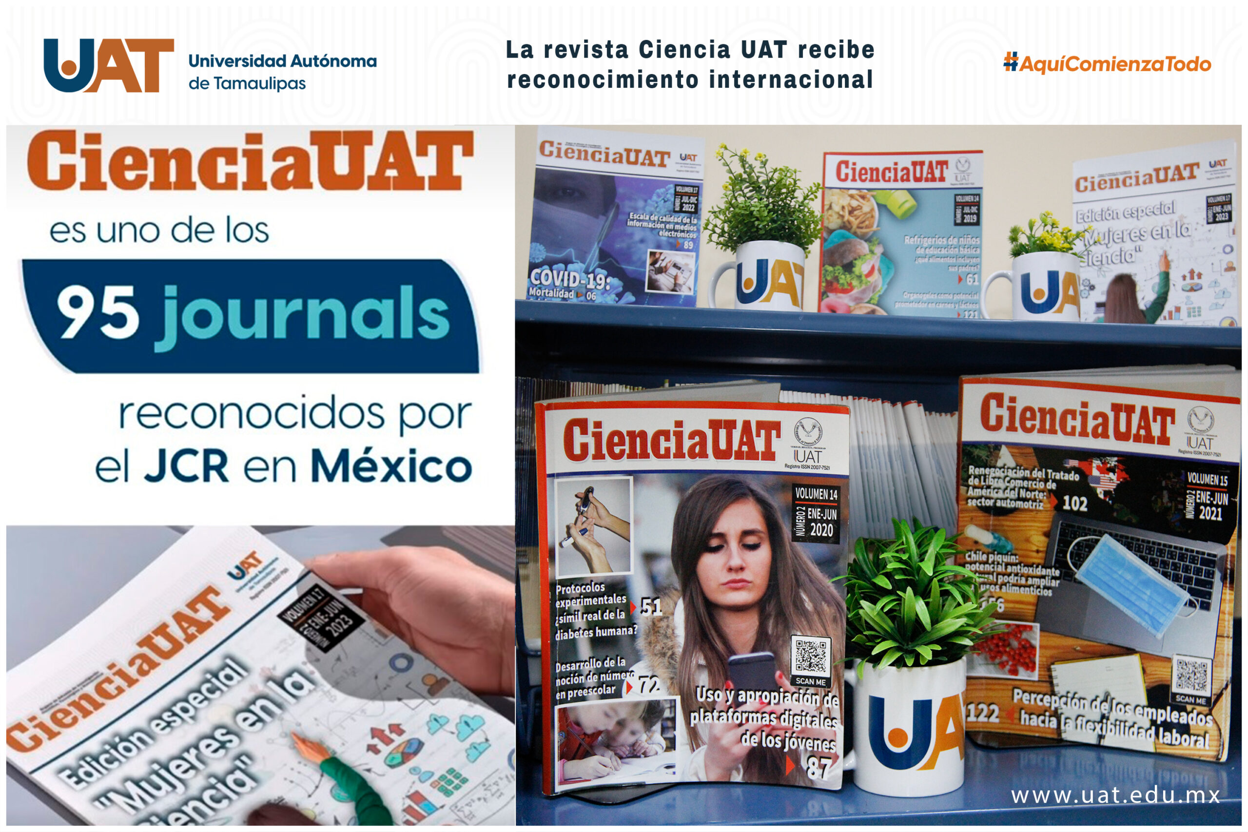 Reconocen a la revista Ciencia UAT a nivel internacional