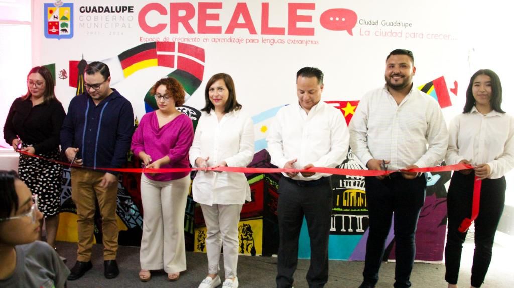 Inaugura Guadalupe espacio CREALE para estudio de idiomas