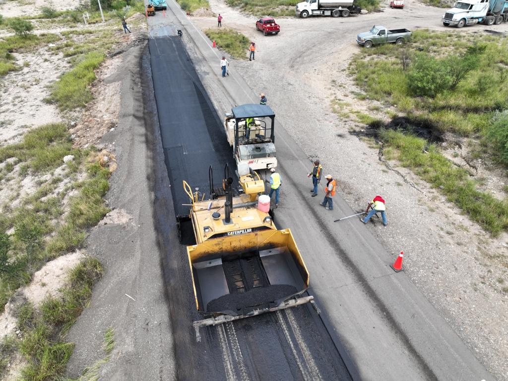 Concluye Sabinas primera etapa de rehabilitación en libramiento Cuauhtémoc