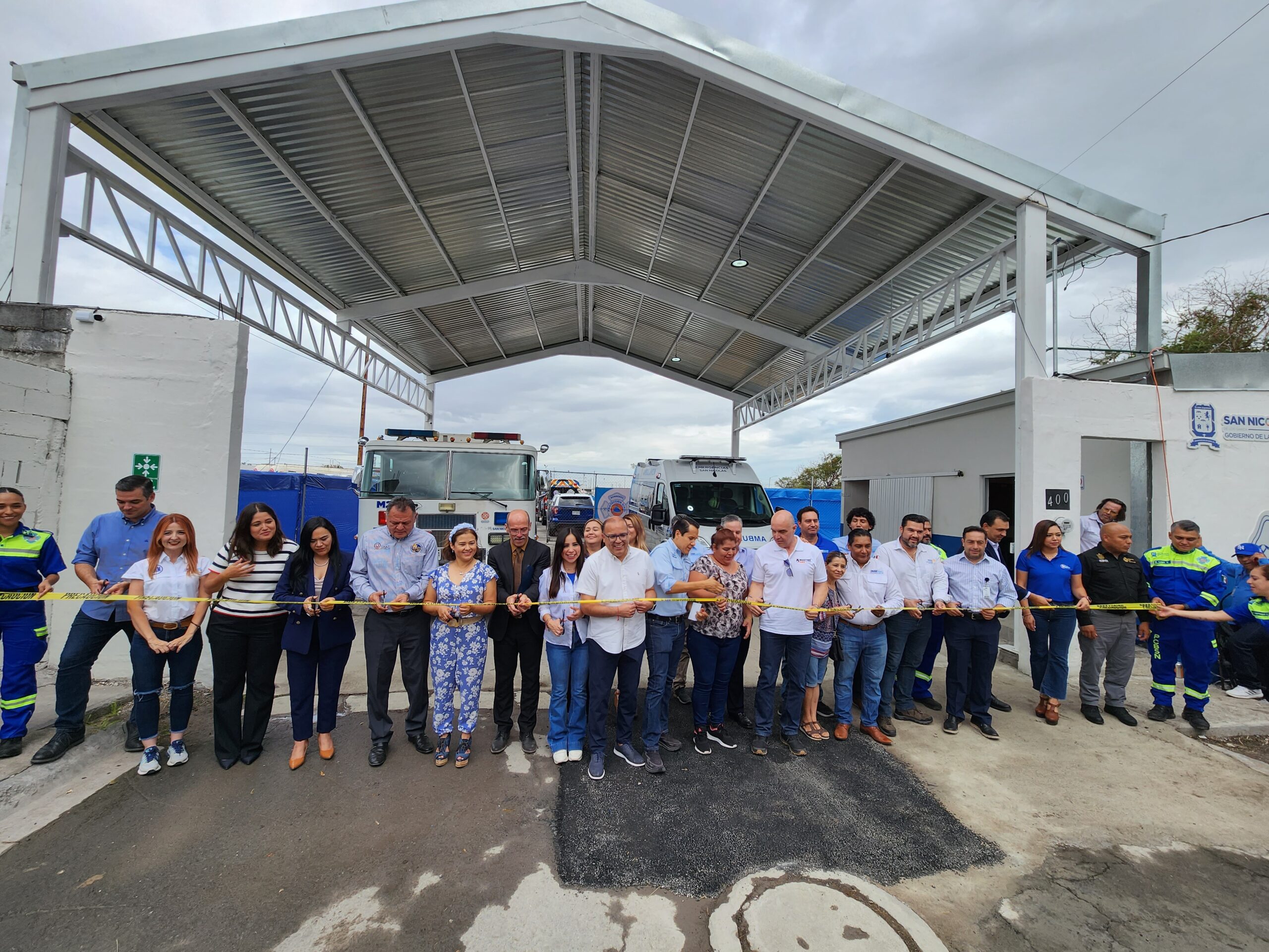 Inaugura Daniel Carrillo nueva estación de bomberos en San Nicolás