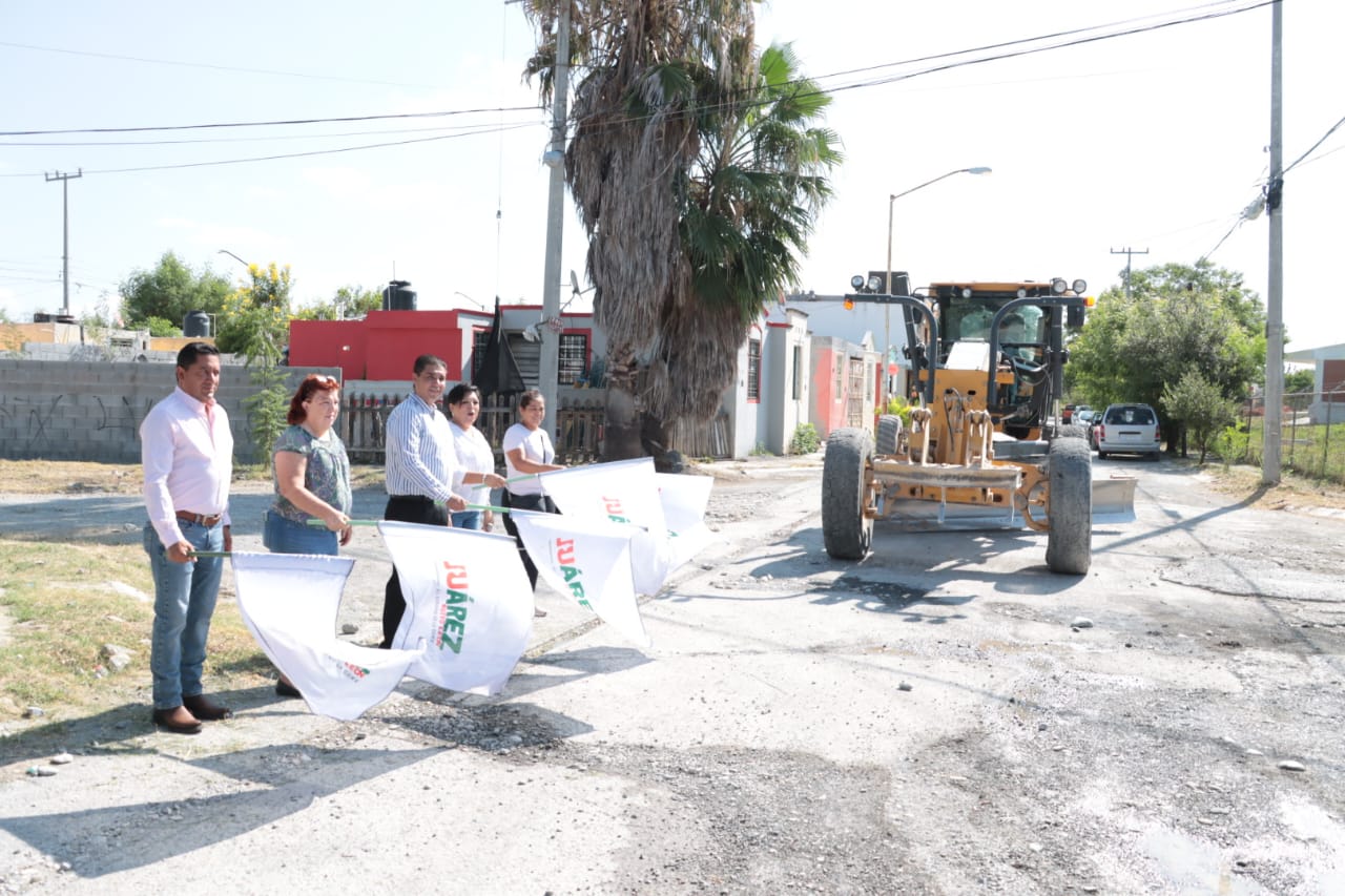 Arranca Paco Treviño rehabilitación de calles con concreto hidráulico en Juárez